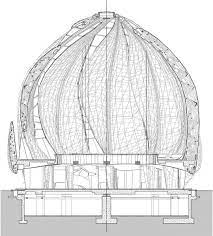Bolla Temple Santiago Baha I 2016 Hariri Pontarini Architectes Chili Amerique Du Sud Bubbl Architettura Del Padiglione Templi Modelli Architettonici