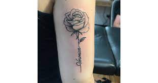 Black Rose Tattoo Rose Tattoo With Name Tattoos With Names Black Rose Tattoo