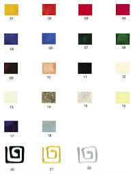 Artistick Peelable Glass Paint Information Colour Chart