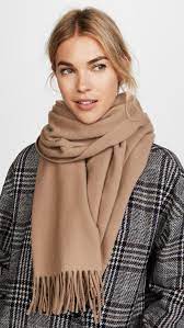 Acne studios canada camel wool scarf. Acne Studios Wool Canada Narrow Scarf In Camel Brown Brown Lyst