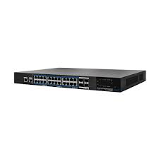 24 x fast ethernet network 2 x gigabit ethernet expansion slot. Abus 24 Port Poe Gigabit Switch Managed Poe Sfp 390 Watt Kamera Video Itac10130 Ebay
