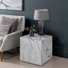 Is your apartment too small for any of the designs on this list so far? Calacatta Marble Effect Cube Storage Cubes Side Table With Storage