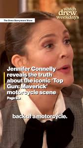 #JenniferConnelly reveals the truth about the iconic “Top Gun: Maverick”  motorcycle scene. ❤️