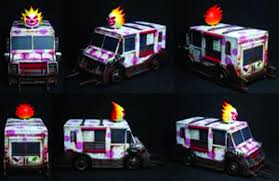 Sweet tooth's truck from twisted metal. Sep111699 Twisted Metal R C Sweet Tooth Ice Cream Truck Previews World