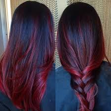 Red and black hair is hard to pull off because it can look like a costume or too unnatural. Brown To Red Ombre Hair Color What S New