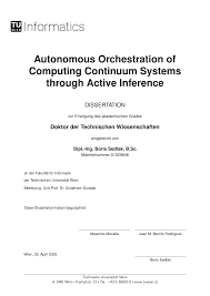 Autonomous Orchestration of Computing Continuum Systems through Active  Inference