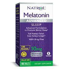 It is synthesized mainly by the pineal gland located in the brain. Natrol Melatonin Advanced Maximum Strength Sleep Support Time Release Tablets