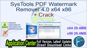 Systools pdf unlocker free download. Systools Pdf Watermark Remover 4 0 X64 X86 Crack Free Download