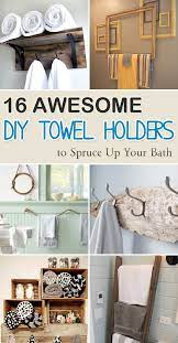 See more ideas about towel rack bathroom, towel rack, bathroom decor. 16 Simple And Inexpensive Diy Towel Holder Ideas To Help You Keep Your Bathroom Uncluttered A Bathroom Hand Towel Holder Towel Holder Bathroom Towel Holder Diy