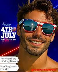 grinderPUNCH 2ペア コンボ 愛国的なアメリカ国旗サングラス バルク USA, レッド、ホワイト、ブルー。, 2XL