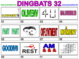 Identify each dingbat from the picture puzzle given in our free quiz with answers. Dingbats