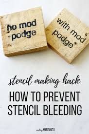 Stencils For Wood Signs How To Prevent Bleeding Under Stencil Stencils For Wood Signs Diy Wood Signs Stencil Wood