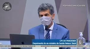 Ao vivo no blog do esmael. Cpi Da Covid Ninguem Sabe Quando Vai Acabar A Pandemia Diz Teich O Primeiro Portal