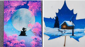 Move over boring stock photos and old web graphics, the mixkit art gallery of beautiful free illustrations is here to save the day! 7 Super Beautiful And Easy Painting Ideas For Beginners Youtube