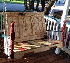 Pin By Crystal Knight On My Upcycled Projects Porch Swing Porch Swing Pallet Pallet Projects Wall