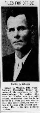 Daniel C Whalen running for Covington, Kentucky City Commissioner