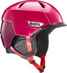 Bern Weston Peak Ski Snowboard Helmet S Satin Cranberry Pink