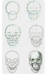 Super Painting Ideas Easy Tutorials Step By Step Ideas Skull Drawing Drawings Pencil Art Drawings