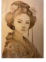 Mokume shibori and fringe closeup details