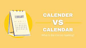 How To Spell Calender