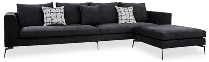 Pour plaire à toute la famille, optez pour un canapé droit 4 places. Casa Padrino Canape D Angle De Luxe En Velours Noir 320 X 180 X H 45 Cm Canape De Salon Moderne Avec Tabouret Reglable Meubles De Salon