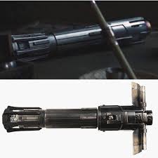 Ben S Padawan Lightsaber And Kylo Ren S Cross Guard Diy Lightsaber Rey Star Wars Lightsaber Design Star Wars Tattoo