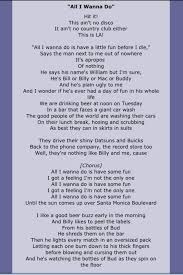 Sheryl Crow Favorite Lyrics Song Lyrics Lyrics