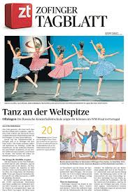 Regionale, nationale und internationale themen: Tanz An Der Weltspitze Zofinger Tagblatt