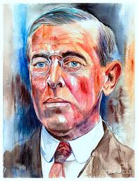 Woodrow Wilson painting by Suzann Sines