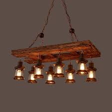 Vintage Lantern Island Light Fixtures Glass 8 Lights Black Ceiling Pendant With 39 Adjustable Chain For Dining Room Takeluckhome Com