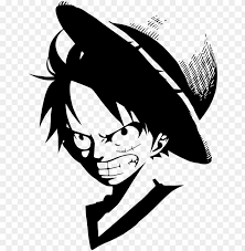 ❤ get the best wallpaper one piece luffy on wallpaperset. Luffy Clipart Luffy One Piece Black And White Png Image With Transparent Background Toppng