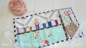 Our friend, marcie paper , made a lovely knitting needle holder for. Knitting Crochet Needle Case Tutorial Confessions Of A Homeschooler