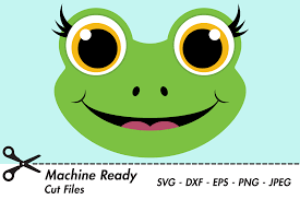 Download Cute Girl Frog Face Graphic By Captaincreative Creative Fabrica PSD Mockup Templates