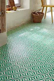 Sol Vinyle Cosmolike Aspect Carreau Floral Vert Rouleau 4 M Sol Vinyle Carreaux De Ciment Salle De Bain Deco Escalier
