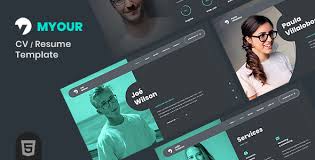 Avail this wonderful html 5 css3 resume template and give a different dimension to your cv. Myour Cv Resume Html Template Beshleyua Premium Wordpress Themes