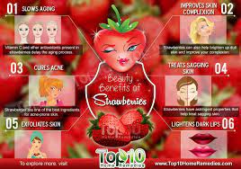 Top 10 Beauty Benefits Of Strawberries Top 10 Home Remedies