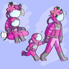 Among Us Pink Cute Art Cute Drawings Cute Comics