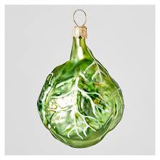 Brussel Sprout Christmas Tree Decoration Boule De Noel Decoration Noel Choux De Bruxelles