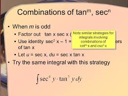 Trigonometric Integrals Lesson 8 3 Recall Basic Identities Pythagorean Identities Half Angle Formulas These Will Be Used To Integrate Powers Of Sin And Ppt Download