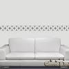 It breaks up a monotonous wall by adding an interest stripe around the room. 1