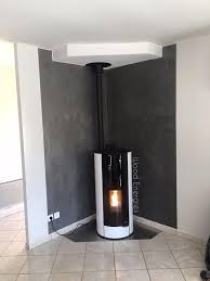 Poele A Granules Nina Blanc Palazzetti Parement En Pierre Naturelle Poele A Granules Poele A Bois Poele Granule