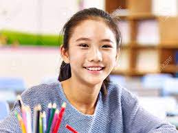 Portrait Of 11-year-old Asian Elementary Schoolgirl Stock Photo, Picture  and Royalty Free Image. Image 73656208.