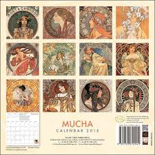 Art Alfons Mucha Kalender 2015 Mucha Art Wall Calendar