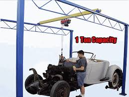 8 Foot Span 1 Ton Capacity Overhead Bridge Crane System Idee Garage Mobilier De Salon Idees Pour La Maison