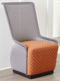 Feature accessories, treasures and décor on. Unique Furniture Tulip Grey Orange Accent Chair Je5441