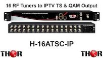 16 CATV RF QAM or ATSC or DVB- T to IPTV Converter