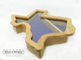 Texas State Retirement Case Military Shadow Box Shadow Box Hardwood Options