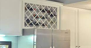 24x43 maple lattice panels by omega national products. Not So Newlywed Mcgees Cabinet Wine Lattice Built In Wine Rack Kitchen Cabinet Wine Rack Diy Kitchen Decor