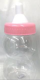 13 Jumbo 13 Baby Pink Bottle Fillable Baby Shower Bank Plastic Decoration Centerpiece Walmart Com