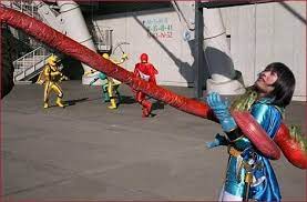 このテーマの検索が多かったので サクッ と作ってみました マジブルーｖｓカエル怪人２ パワーレンジャー レンジャー マスクオフ